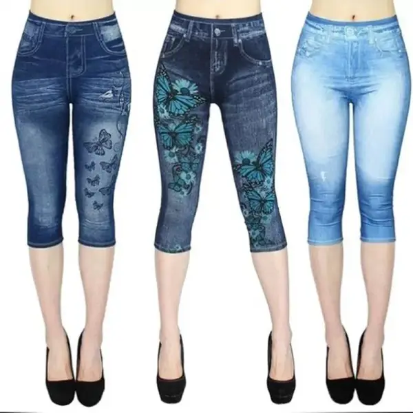 Pantalón leggin pirata vaquero Pantalón leggin pirata vaquero