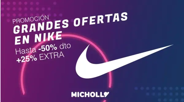 Hasta 50% Dto. + 25% EXTRA selección vuelta al cole Nike Hasta 50% Dto. + 25% EXTRA selección vuelta al cole Nike