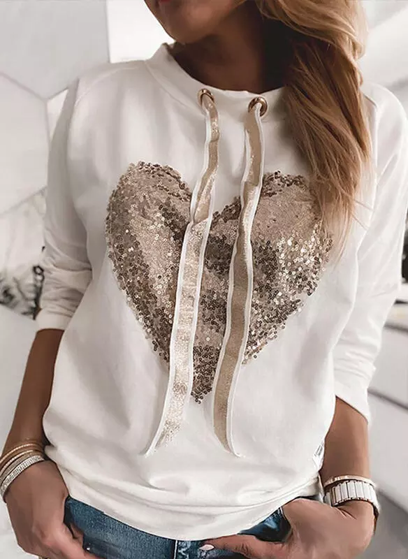 Sudadera corazón con capucha Sudadera corazón con capucha