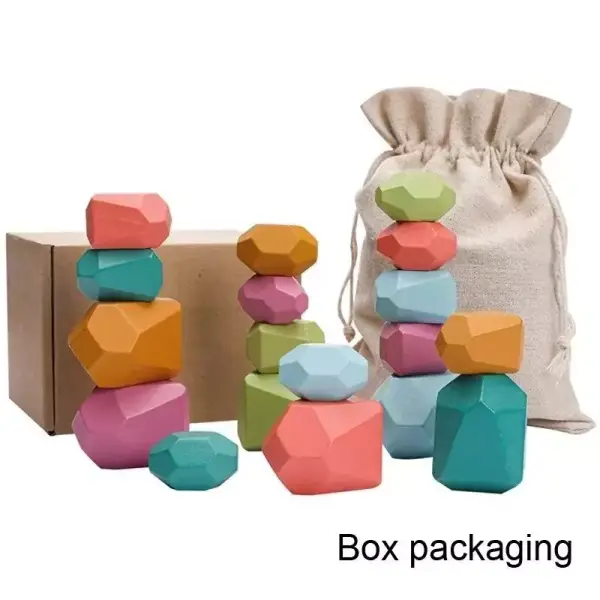 Piedras de madera para niños Piedras de madera para niños