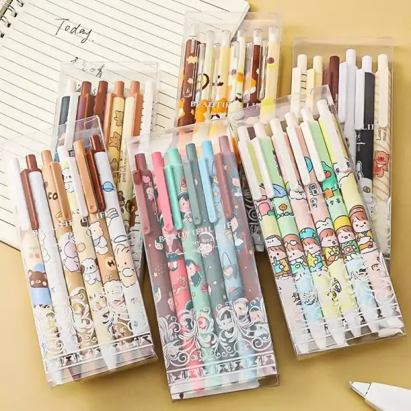 6 bolígrafos de gel Kawaii 6 bolígrafos de gel Kawaii