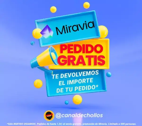 COMPRA GRATIS: Reembolso Miravia COMPRA GRATIS: Reembolso Miravia