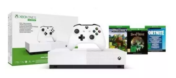Xbox One S All Digital 1TB + Fortnite + Sea Of Thieves + Minecraft Xbox One S All Digital 1TB + Fortnite + Sea Of Thieves + Minecraft