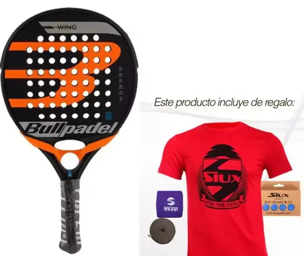 Pala Bullpadel Wing PRO + regalos Pala Bullpadel Wing PRO + regalos
