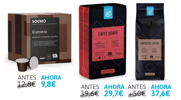 20% de descuentos en café marcas Amazon 20% de descuentos en café marcas Amazon