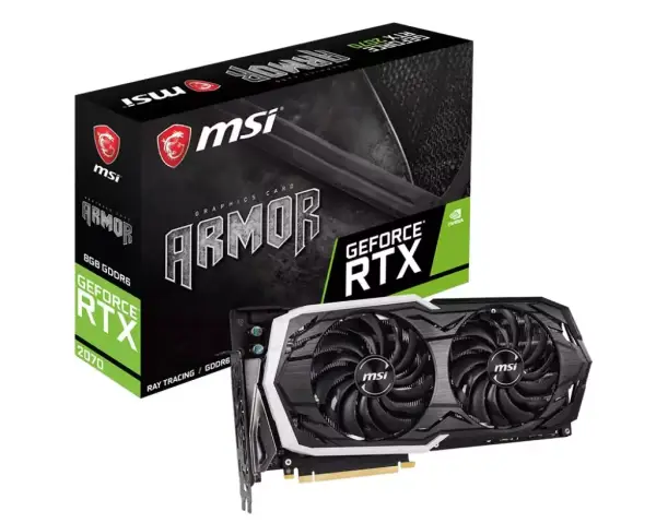 Tarjeta gráfica MSI GeForce RTX2070 Armor 8GB Tarjeta gráfica MSI GeForce RTX2070 Armor 8GB