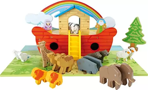Juego Set Arca de Noé de Madera Juego Set Arca de Noé de Madera