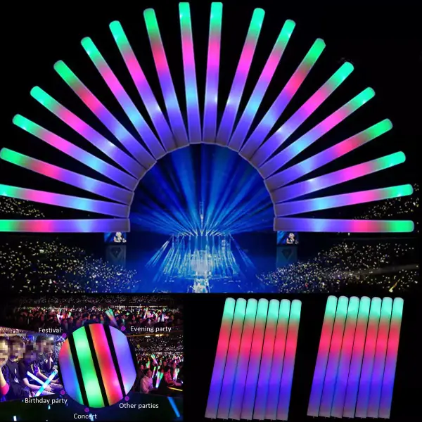12 barras de espuma con luz LED 12 barras de espuma con luz LED