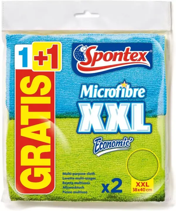 2 bayetas de microfibra Spontex XXL 2 bayetas de microfibra Spontex XXL