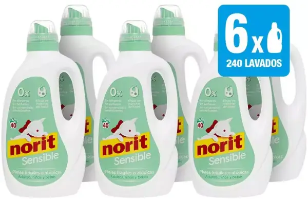 Pack de 6 Detergentes Especial Pieles Sensibles Norit Pack de 6 Detergentes Especial Pieles Sensibles Norit