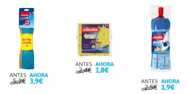 Productos Vileda desde 1,8€ Productos Vileda desde 1,8€