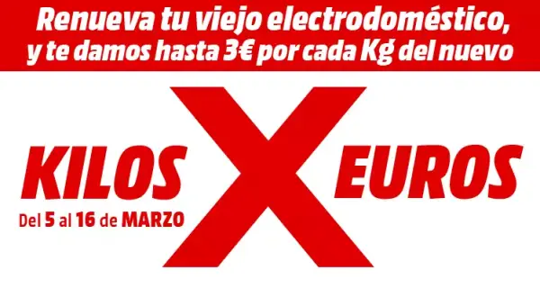 Medidas X Euros en MediaMarkt Medidas X Euros en MediaMarkt