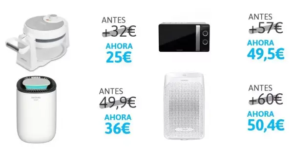 Bajadas en productos Cecotec Bajadas en productos Cecotec