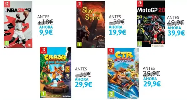 Bajadas TOP en juegos para Switch en MediaMarkt Bajadas TOP en juegos para Switch en MediaMarkt