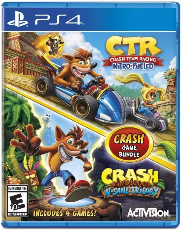 Pack de Crash Team Racing Nitro Fueled + Crash Bandicoot Trilogy para PS4 Pack de Crash Team Racing Nitro Fueled + Crash Bandicoot Trilogy para PS4