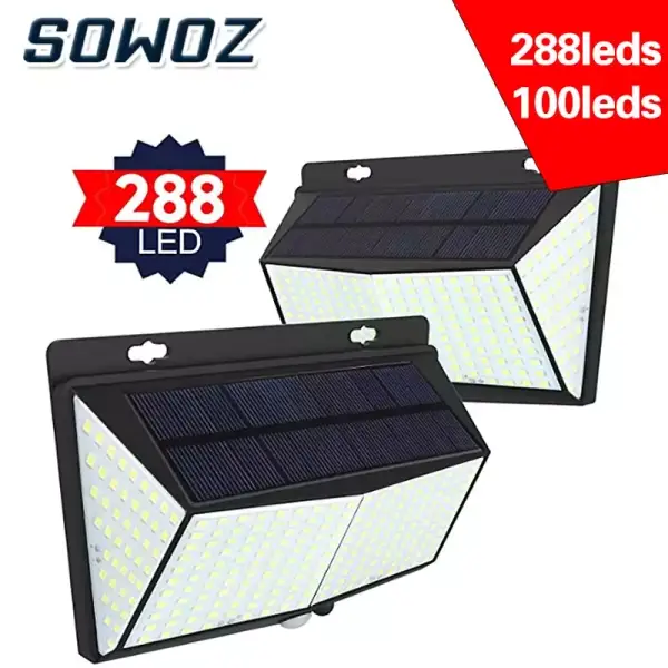 Foco solar LED exterior 100LEDS Foco solar LED exterior 100LEDS