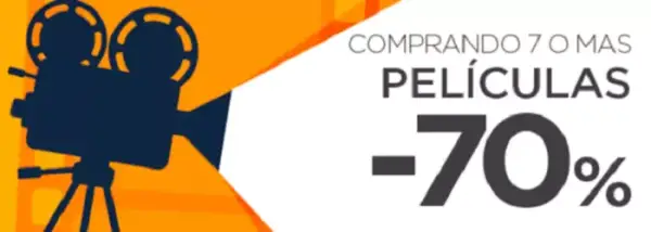 70% de Descuento Comprando 7 Películas 70% de Descuento Comprando 7 Películas