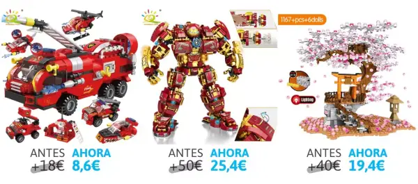 Selección de juguetes para montar Selección de juguetes para montar