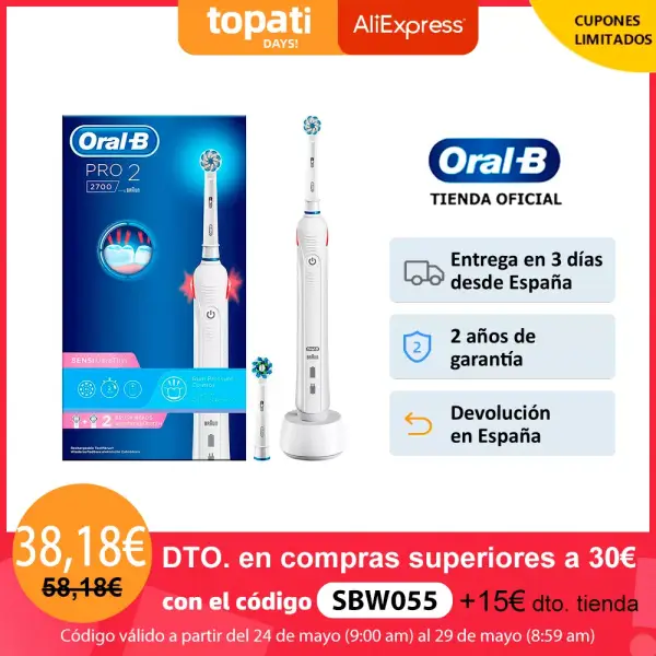 Cepillo Eléctrico Oral B Pro 2 2700 Cepillo Eléctrico Oral B Pro 2 2700