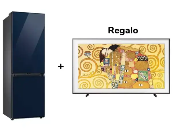 Frigorífico combi Samsung Bespoke + Samsung The Frame 32" Frigorífico combi Samsung Bespoke + Samsung The Frame 32"