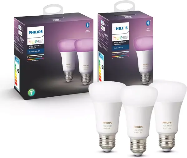 3 Bombillas Philips HUE E27 3 Bombillas Philips HUE E27