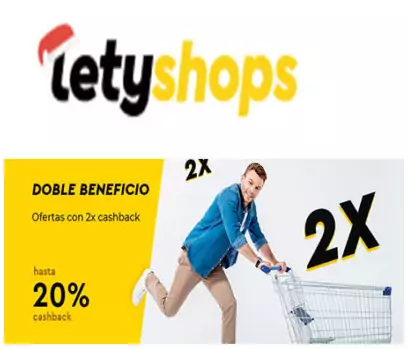 Letyshops te da el doble, consigue tu multiplicador x2 Letyshops te da el doble, consigue tu multiplicador x2