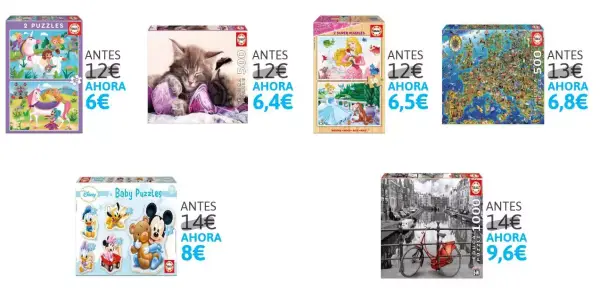 20% de dto. en puzzles Educa-Borrás en Amazon 20% de dto. en puzzles Educa-Borrás en Amazon