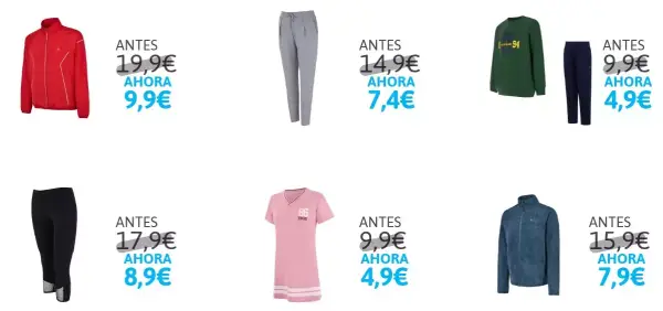 Selección de ropa deportiva al 50% Selección de ropa deportiva al 50%