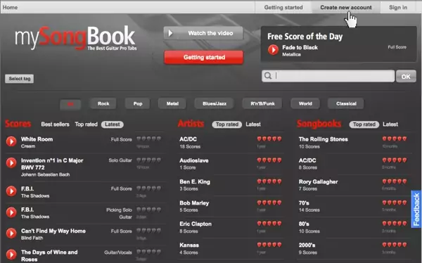 Tablaturas MySongBook Guitar Pro GRATIS hasta el 31 de Mayo Tablaturas MySongBook Guitar Pro GRATIS hasta el 31 de Mayo