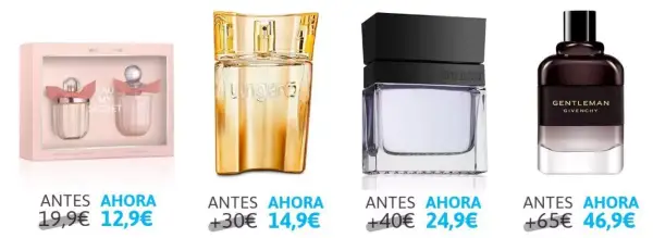 Hasta 81% dto en selección de productos belleza y perfumes Hasta 81% dto en selección de productos belleza y perfumes