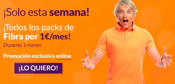 Packs de Fibra Adamo 1€/mes durante 3 Meses Packs de Fibra Adamo 1€/mes durante 3 Meses
