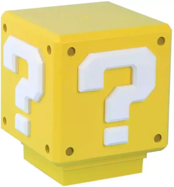 Lámpara Cubo Interrogante Super Mario Bros Lámpara Cubo Interrogante Super Mario Bros