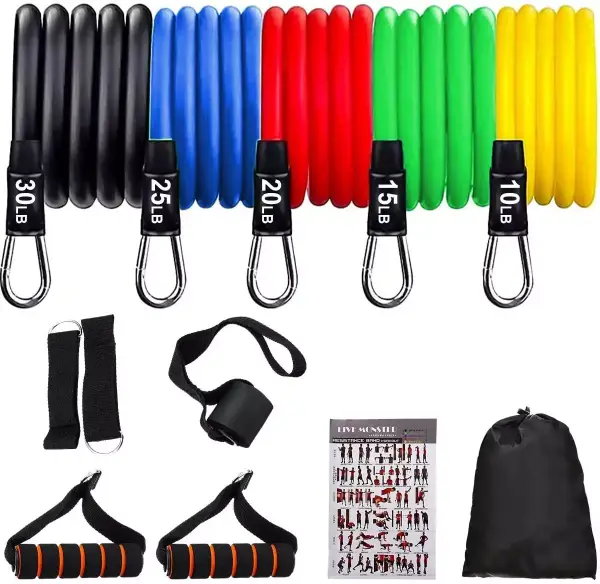 Set de 5 Bandas elásticas de entrenamiento Coolapa Set de 5 Bandas elásticas de entrenamiento Coolapa