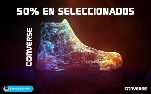 Cupón 50% de dto. seleccionados Converse Cupón 50% de dto. seleccionados Converse