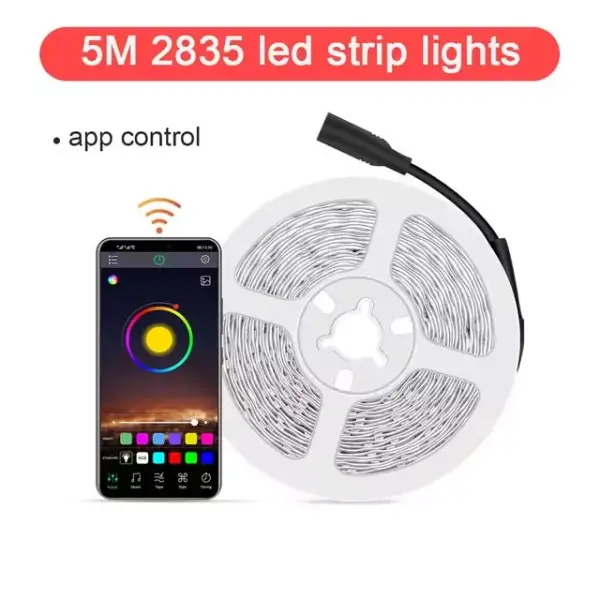 Tira de LED RGB 2835 5 Metros + Módulo Bluetooth Tira de LED RGB 2835 5 Metros + Módulo Bluetooth