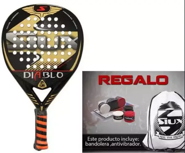 Pala Siux Diablo brillo + regalos Pala Siux Diablo brillo + regalos