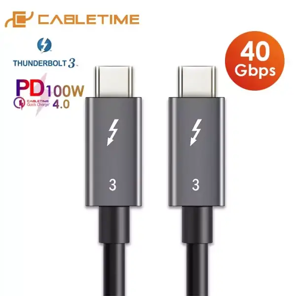 Cable Thunderbolt USB-C 40Gbps Cable Thunderbolt USB-C 40Gbps
