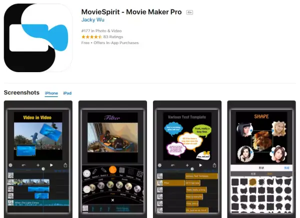 MovieSpirit Movie Maker Pro para iPad MovieSpirit Movie Maker Pro para iPad