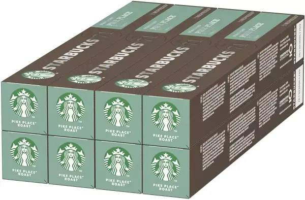 8x10 tubos de cápsulas de café Starbucks Pike Place 8x10 tubos de cápsulas de café Starbucks Pike Place