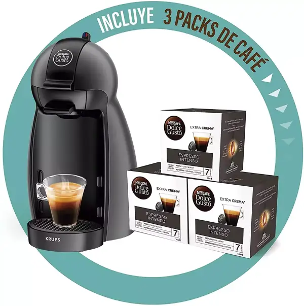 Cafetera Dolce Gusto De'Longhi Piccolo + 48 Cápsulas Cafetera Dolce Gusto De'Longhi Piccolo + 48 Cápsulas