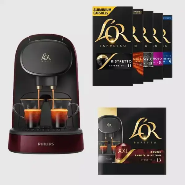 Cafetera L’OR Barista + 170 Cápsulas Cafetera L’OR Barista + 170 Cápsulas