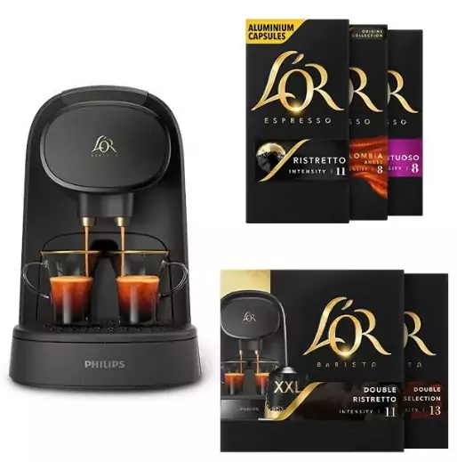 Cafetera L’OR Barista + 50 Cápsulas Cafetera L’OR Barista + 50 Cápsulas