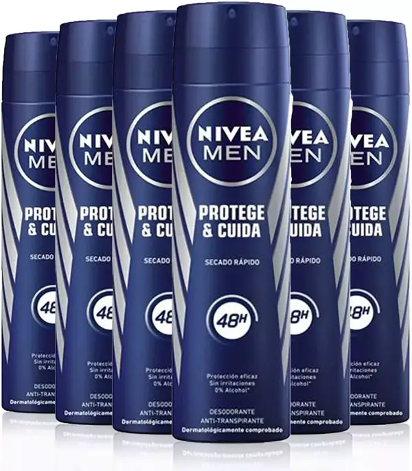 6x Desodorantes Nivea Men Spray 6x Desodorantes Nivea Men Spray