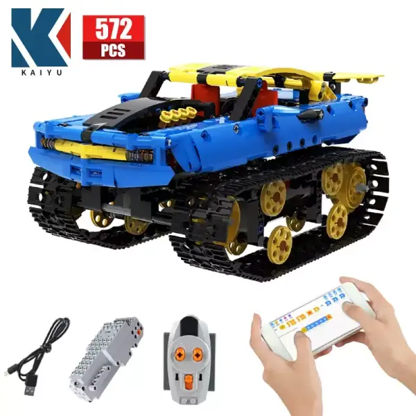 Coche de carreras tipo Lego RC + Control por App Coche de carreras tipo Lego RC + Control por App