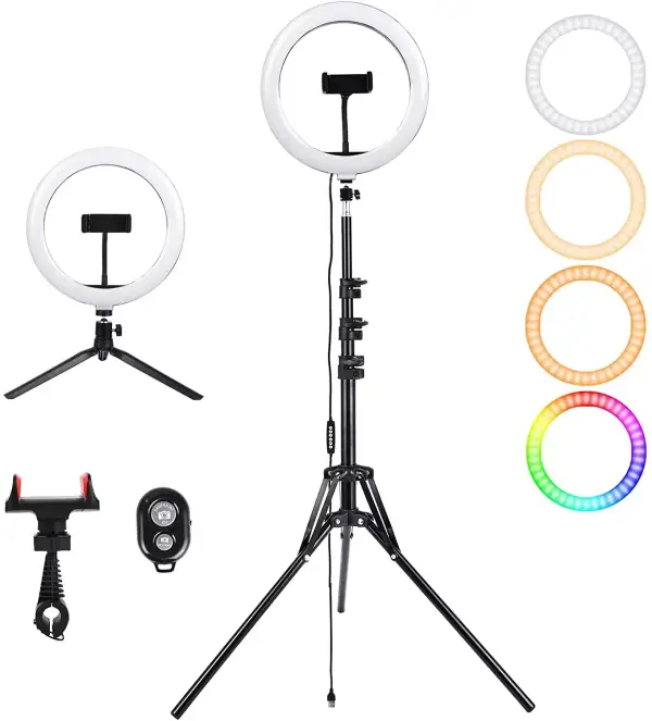 Anillo LED 10" + trípode Anillo LED 10" + trípode