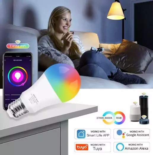 Bombilla Wifi RGB+W compatible Alexa y Google Home Bombilla Wifi RGB+W compatible Alexa y Google Home