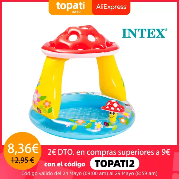 Piscina bebé Intex con parasol Piscina bebé Intex con parasol