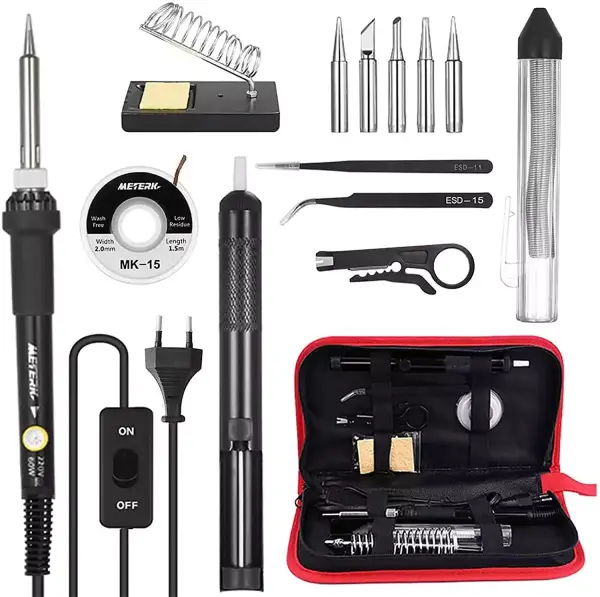 Kit Soldador de Estaño 60W + Accesorios Kit Soldador de Estaño 60W + Accesorios