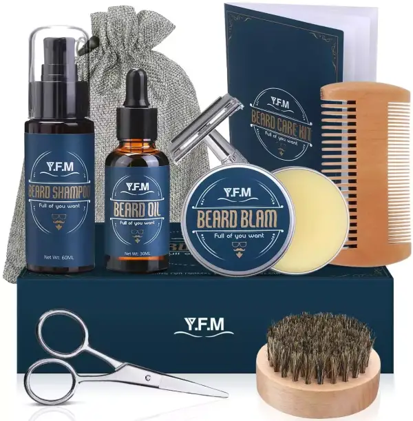 Kit cuidado de barba 8 en 1 Kit cuidado de barba 8 en 1