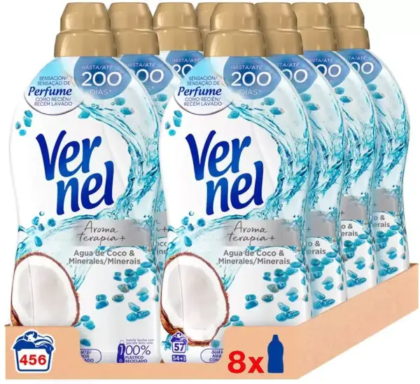 Vernel Suavizante Concentrado Aromaterapia 456 lavados Vernel Suavizante Concentrado Aromaterapia 456 lavados